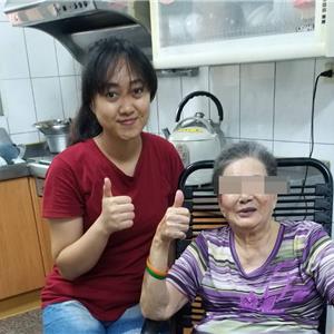 屏東東港蔡奶奶對外勞表現非常滿意