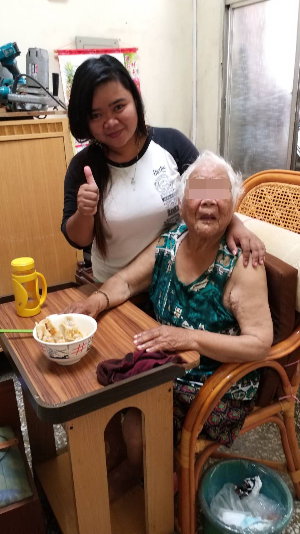 高雄鳳山廖奶奶成功引進服務案例,外勞服務已六年
