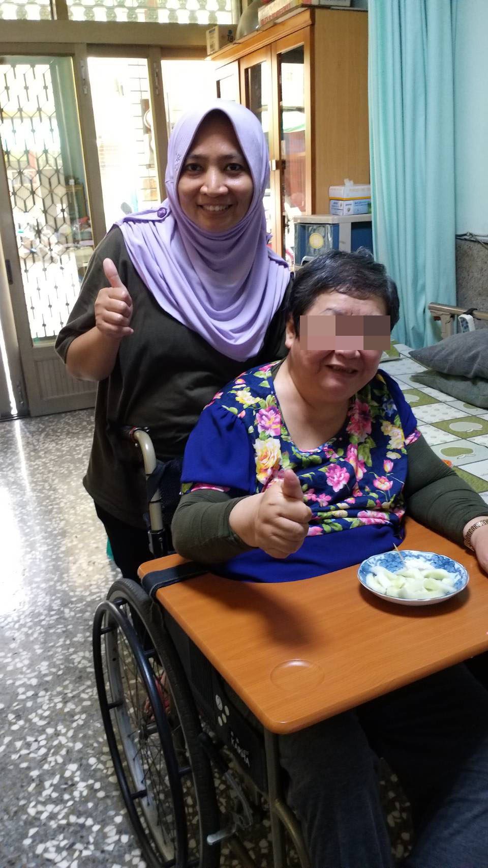 高雄鳳山黃奶奶引進成功案例,外勞已服務3年半,表現良好