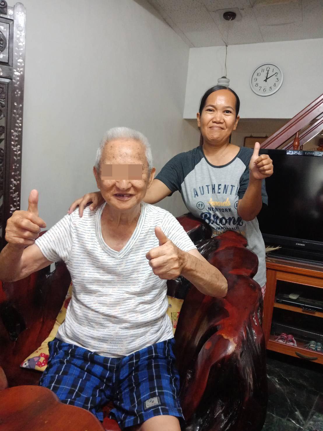 楠梓區田小姐家外勞達林2月剛入境,交工後表現優秀雇主十分滿意